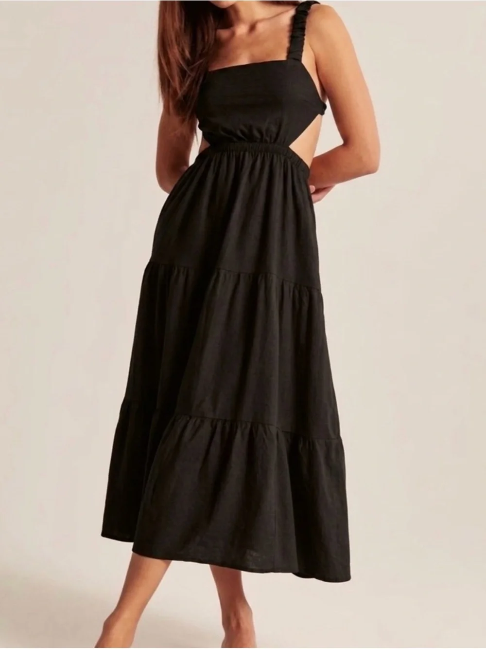 Abercrombie & Fitch‎ Black Cut Out Maxi Dress